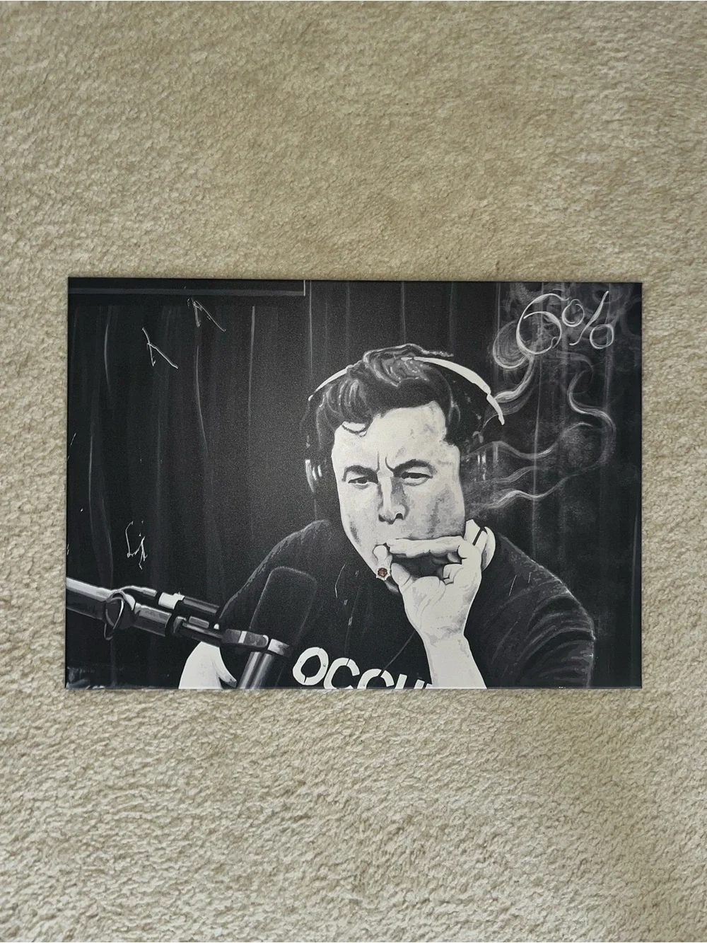 Displate Elon Musk Smoking Joint Metal Poster Art 🖼️
